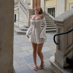 Soliya Off-Shoulder Lace Mini Dress