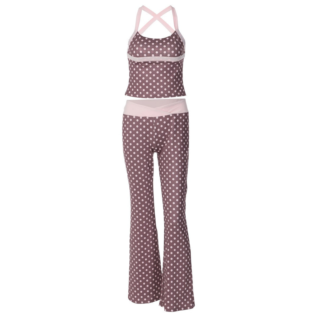 Noemi Polka Dot Flare Pants Set