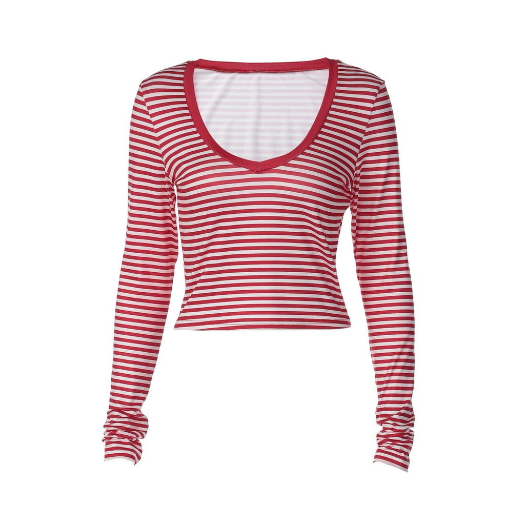 Elodie Striped Long Sleeve Top