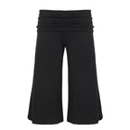 Zelia High-Waist Wide-Leg Capri Pants