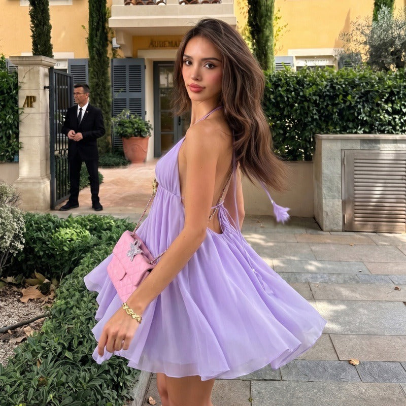 Eiris Halter Mini Dress
