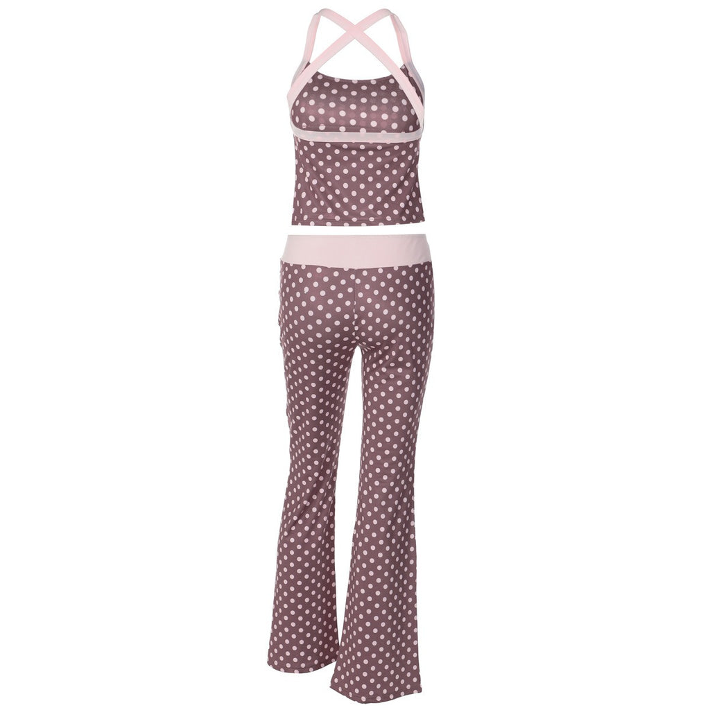 Noemi Polka Dot Flare Pants Set