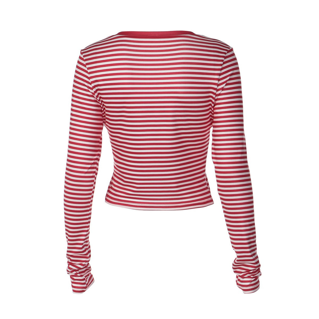 Elodie Striped Long Sleeve Top