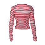 Elodie Striped Long Sleeve Top
