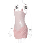 Giulia Sequin Draped Mini Dress