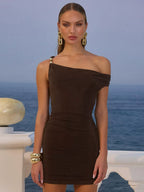 Naomi One-Shoulder Mini Dress