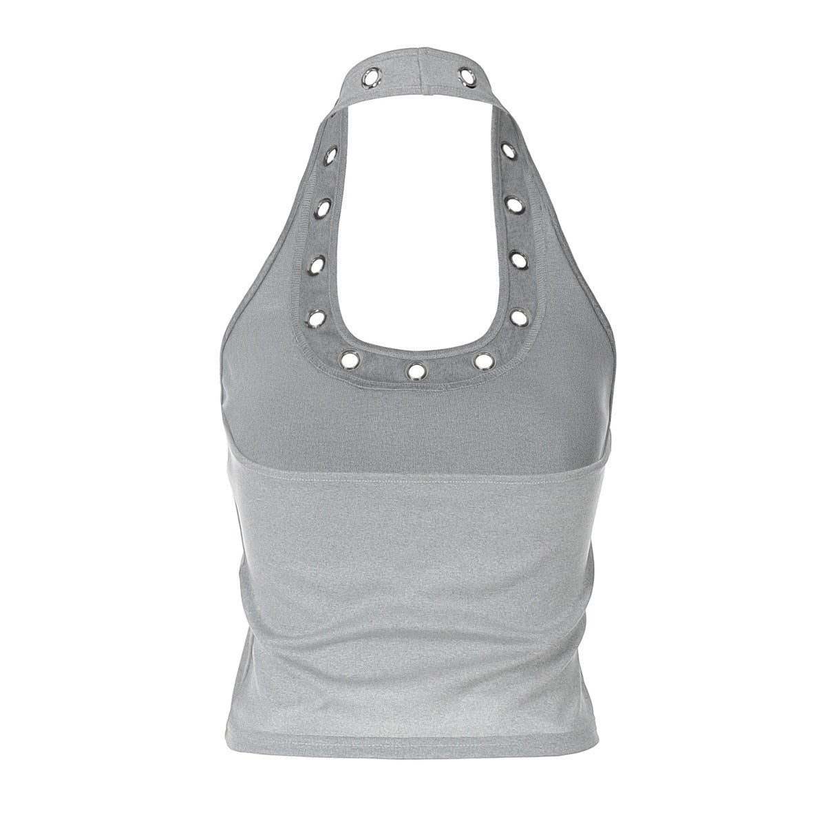 Dalia Eyelet Halter Crop Top