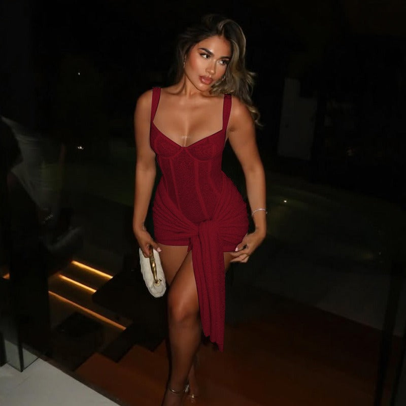 Alessia Lace Corset Mini Dress