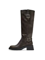 Matilda Vintage Buckle Knee-High Boots