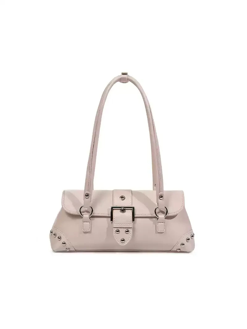 Sylvia Studded Buckle Shoulder Bag