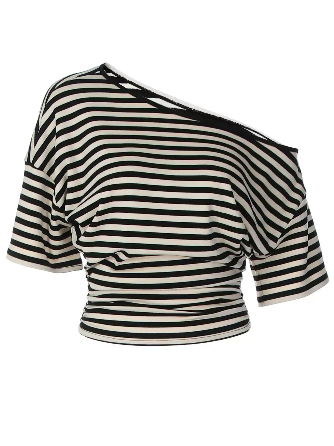 Pilar Striped Off-Shoulder Top