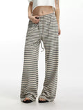 Yvette Striped Wide-Leg Drawstring Pants