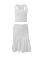 Lola Knit Tank Top & Flared Skirt Set
