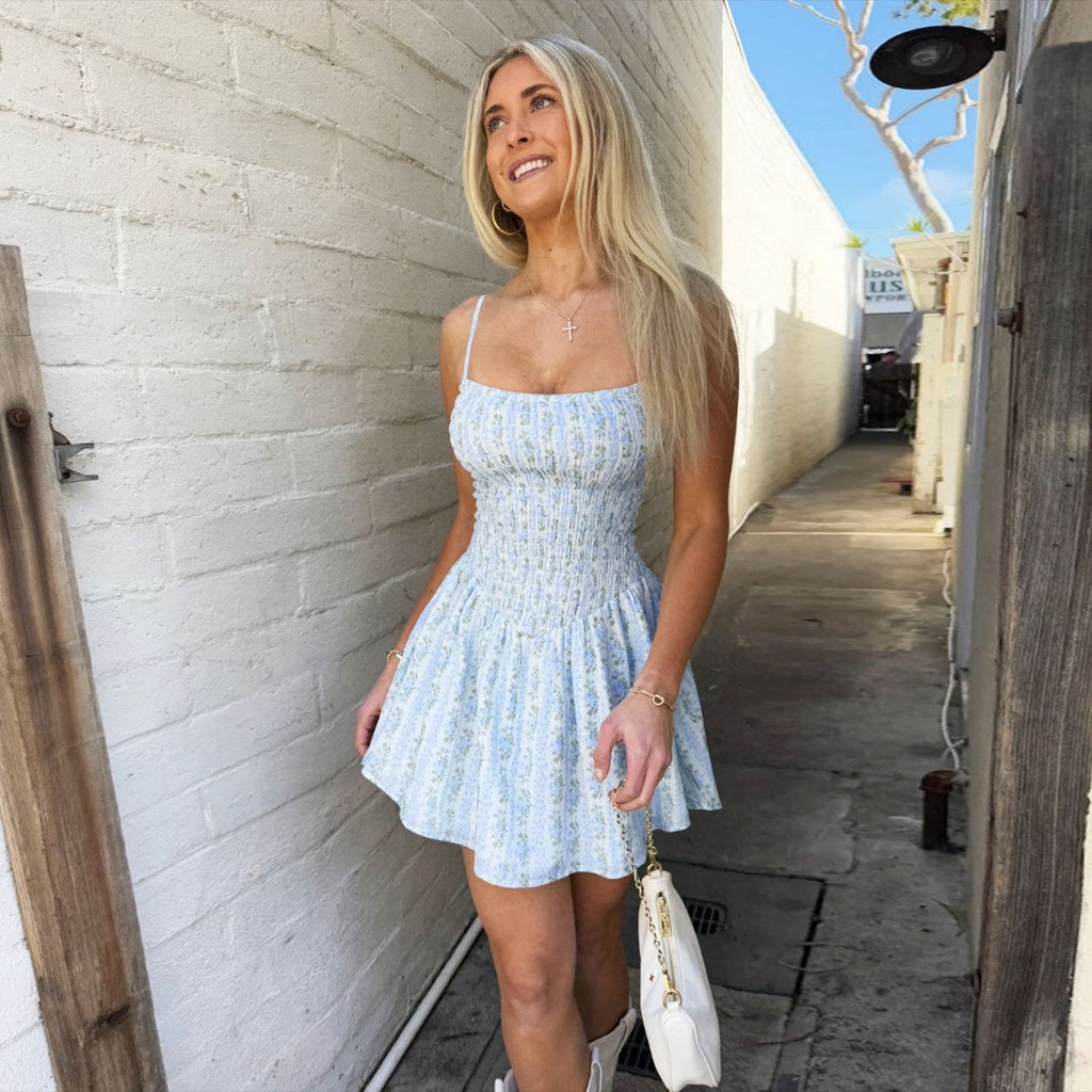 Tarya Floral Smocked Mini Dress