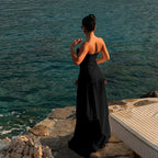 Roseth Cut-Out Ruched Maxi Dress