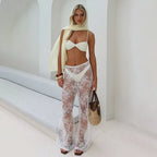 Neria Sheer Lace Beach Pants