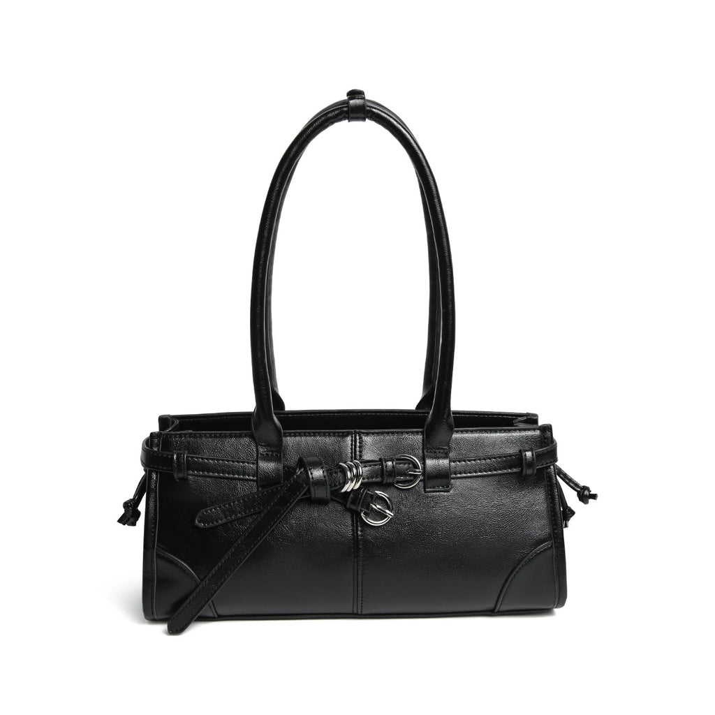 Etta Vintage Structured Leather Shoulder Bag