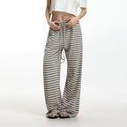 Yvette Striped Wide-Leg Drawstring Pants